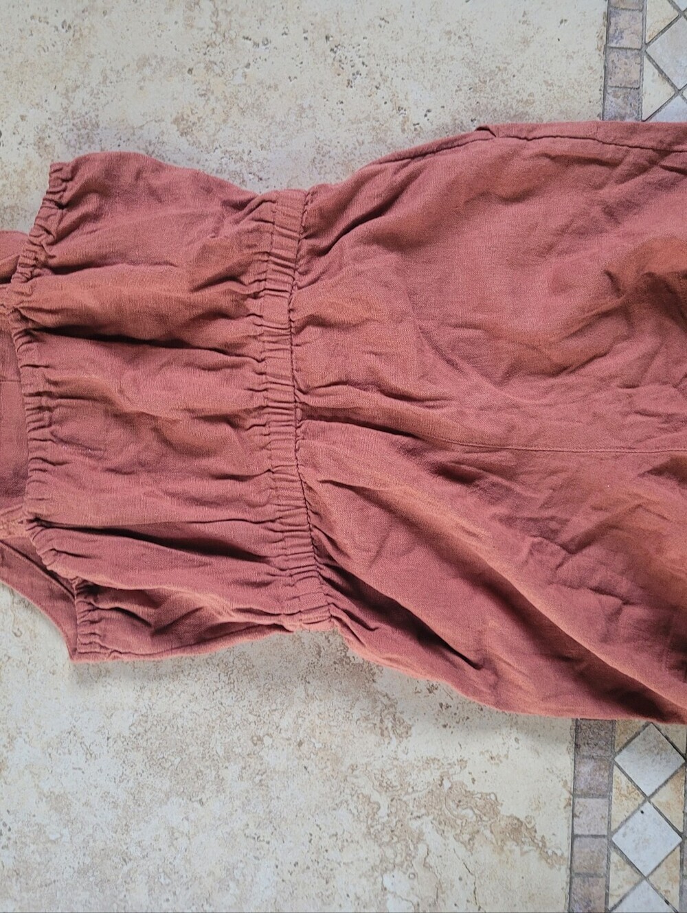 Old Navy Rust Button-Front Girls Romper - Picture 4 of 5